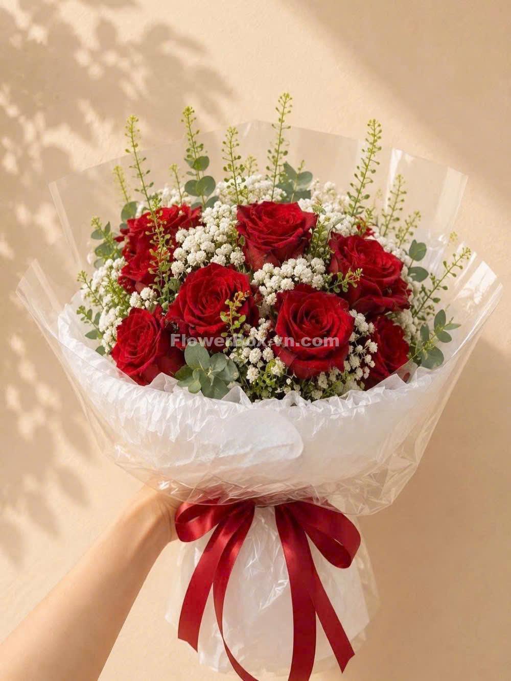 Bó hoa hồng đỏ